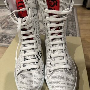 John Galliano Women's Calf Gazelle Boots in Cream